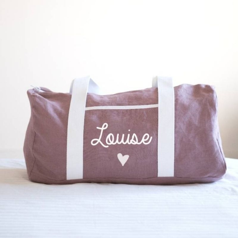 Sac week-end personnalisable en lin...