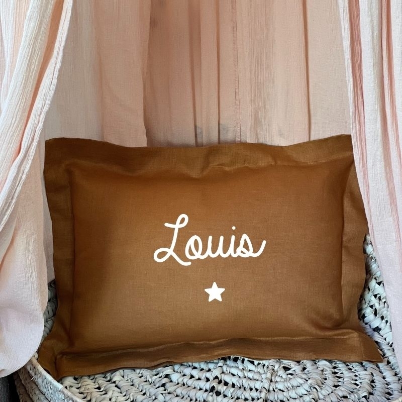 Coussin personnalisable en lin...