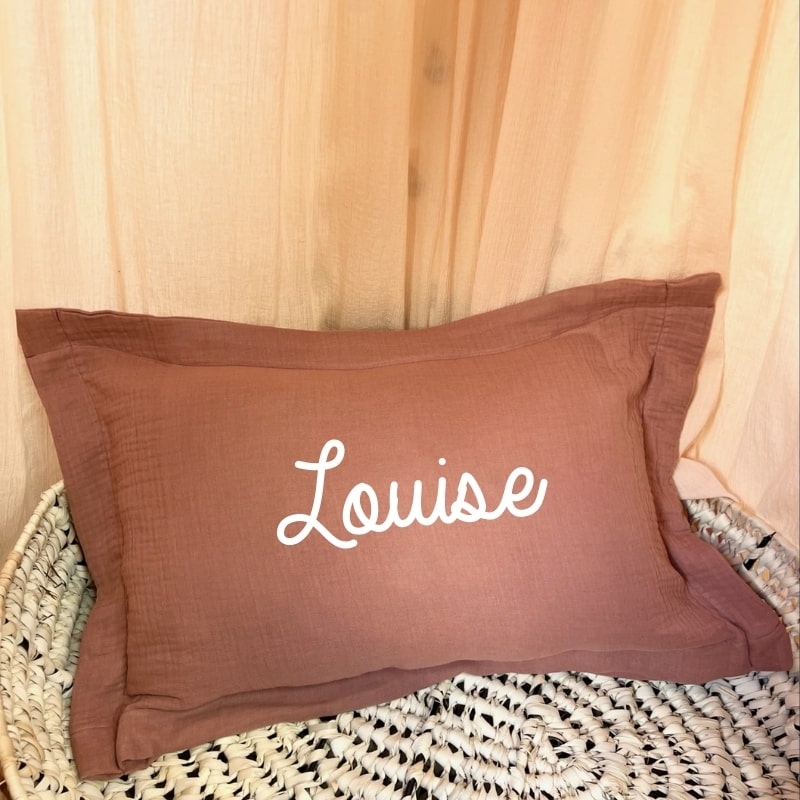 Coussin personnalisable double gaze...