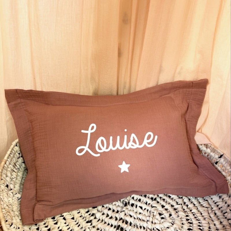 Coussin personnalisable double gaze...