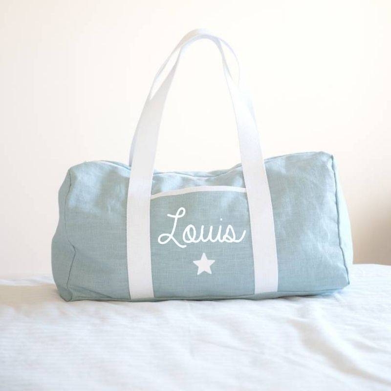 Sac week-end personnalisable en lin...