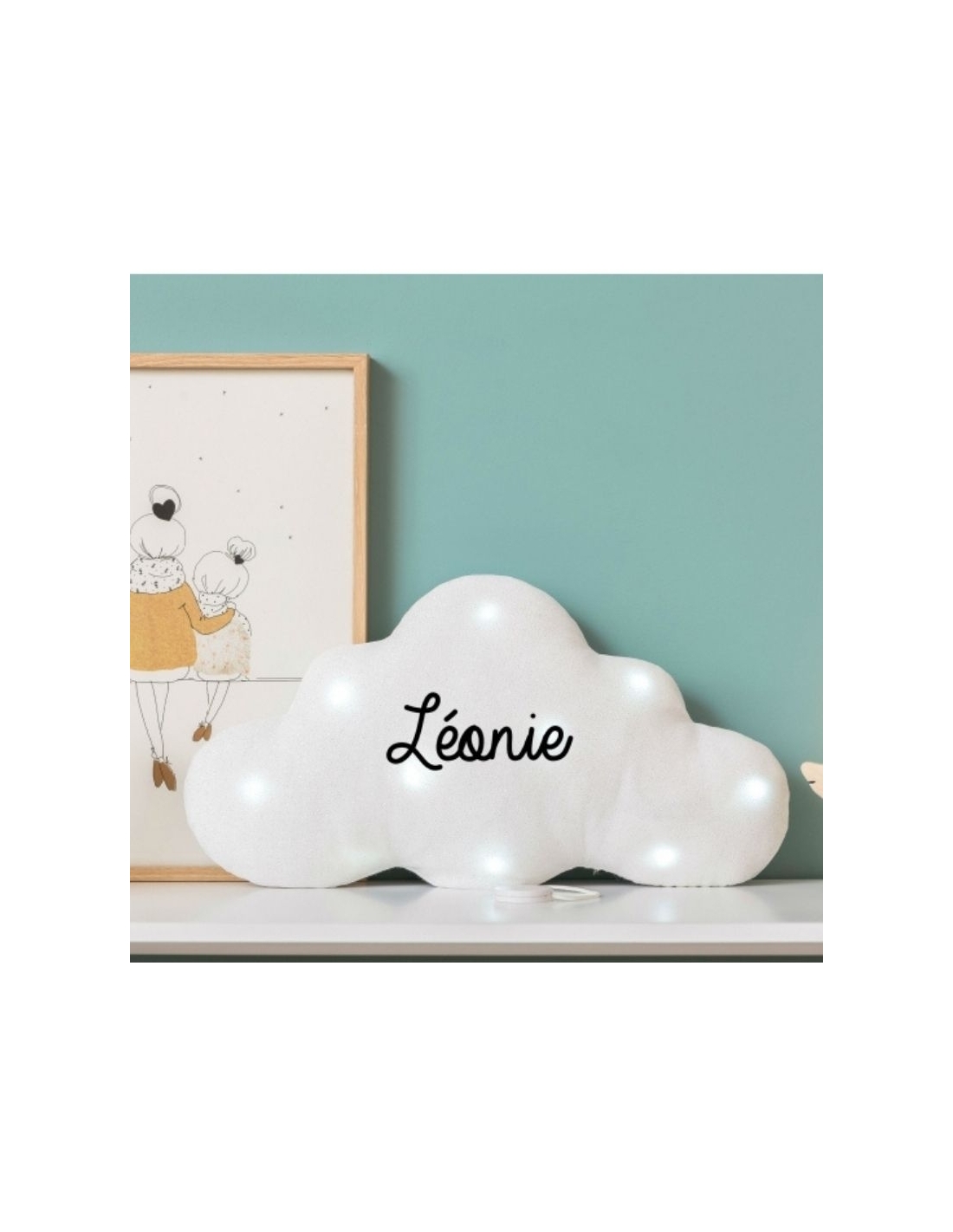 Veilleuse licorne nuage personnalisée - Laurie Déco et lumières