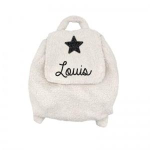 Sac à dos sherpa motif étoile