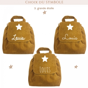 Sac à dos velours côtelé... 2