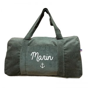 Sac week-end velours côtelé...