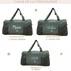 Sac week-end velours côtelé... 2