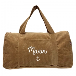 Sac week-end velours côtelé...