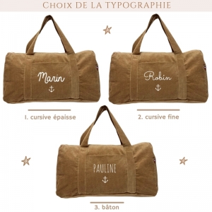 Sac week-end velours côtelé... 2