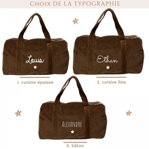 Sac week-end velours côtelé... 2