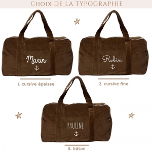 Sac week-end velours côtelé... 2