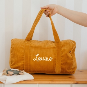 Sac week-end velours côtelé...