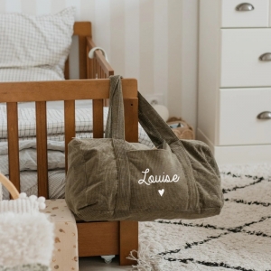 Sac week-end velours côtelé...