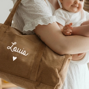 Sac week-end velours côtelé...