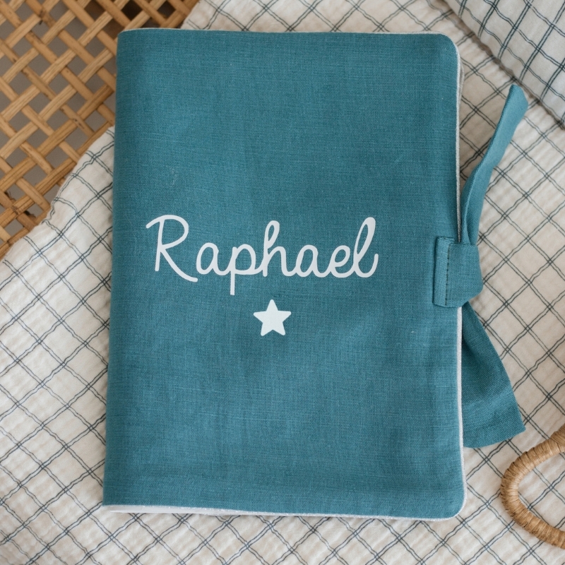 Protège Carnet De Santé Personnalisé - Cadeau Naissance Original - Motif Petits Pieds