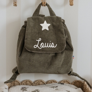 Sac à dos velours côtelé...