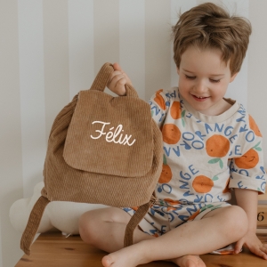 Sac à dos velours côtelé...