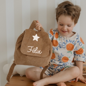 Sac à dos velours côtelé...