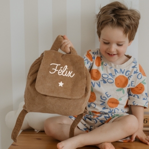 Sac à dos velours côtelé...