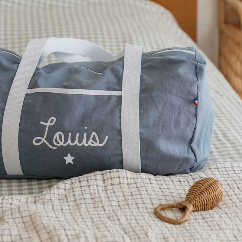 Sac week-end personnalisable en lin...