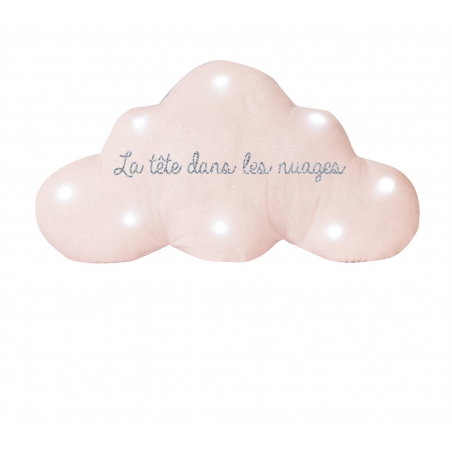 Veilleuse  musicale nuage paillettes blanches