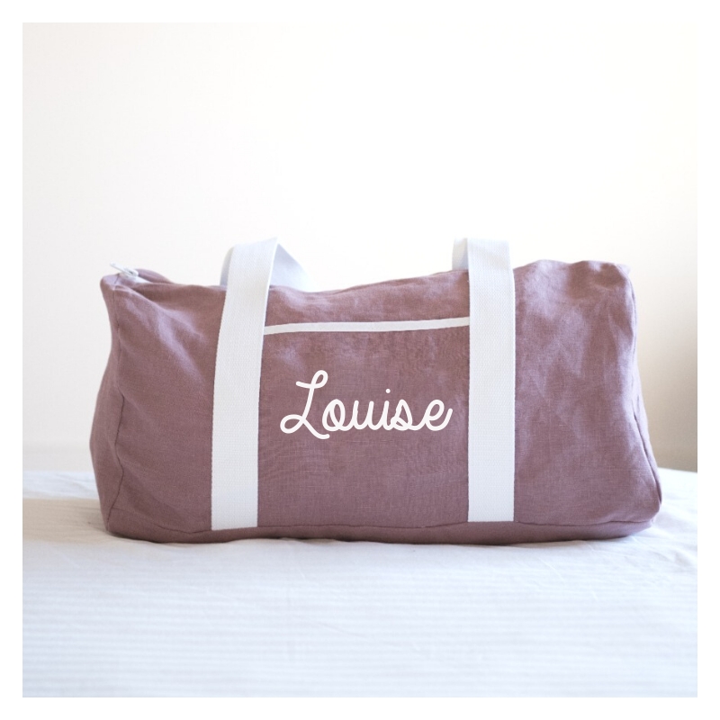 Sac week-end personnalisable en lin...