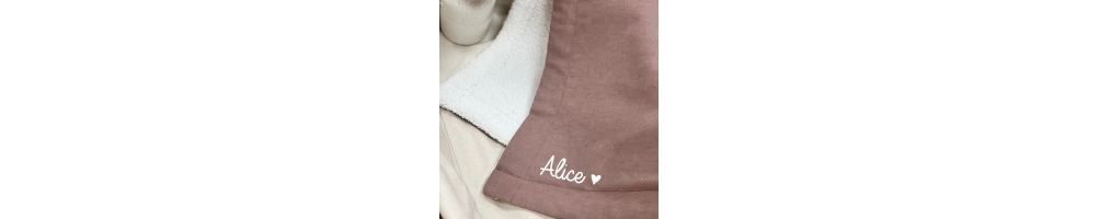 Couverture de naissance pour bébé personnalisée | Oh-lala Paris