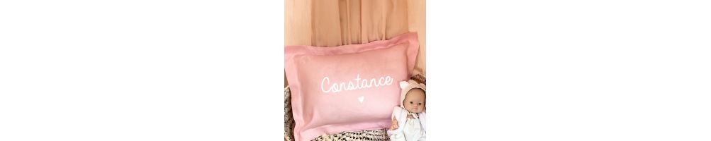 Coussin en lin personnalisé | Cadeau unique | Oh-lala Paris